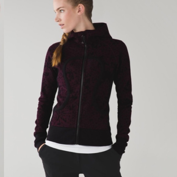 Lululemon Scuba Hoodie II in Black Cherry